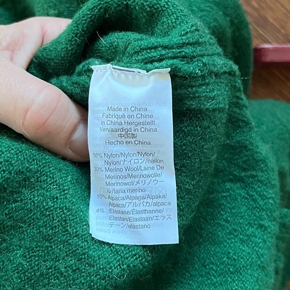 EMERALD GREEN J CREW TURTLENECK DRESS - Picture 10 of 13